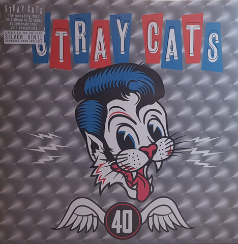 Stray Cats - 40  (LP, Album, Ltd, Sil) - NEW