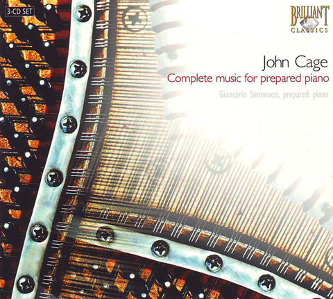 John Cage - Giancarlo Simonacci - Complete Music For Prepared Piano (3xCD) - USED