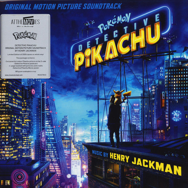 Henry Jackman - Pokémon Detective Pikachu (Original Motion Picture Soundtrack) (LP, Whi + LP, S/Sided, Etch, Whi + Album, Ltd, Num) - NEW