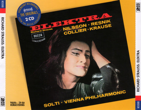 Richard Strauss • Nilsson* • Resnik* • Collier* • Krause* • Solti* • Vienna Philharmonic* - Elektra (2xCD, Album, RE, RM) - NEW