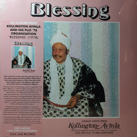 Alhaji (Chief) Prof. Kollington Ayinla And His Fuji '78 Organisation* - Blessing (LP, Album, Ltd, RE) - NEW