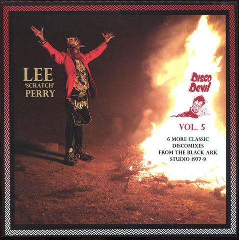 Lee 'Scratch' Perry* - Disco Devil Vol. 5 (6 More Classic Discomixes From The Black Ark Studio 1977-9) (LP, Comp) - NEW