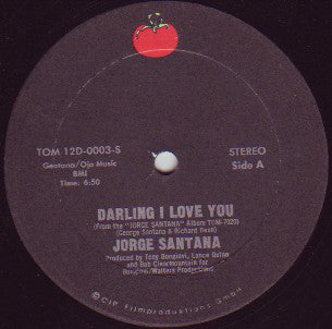 Jorge Santana - Darling I Love You / Sandy (12") - USED