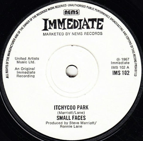 Small Faces - Itchycoo Park (7", Single, RE, Sol) - USED