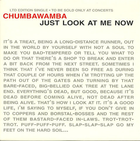 Chumbawamba - Just Look At Me Now (7", Single, Ltd) - USED