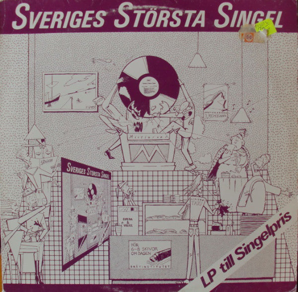 Various - Sveriges Största Singel (LP, Comp) - USED