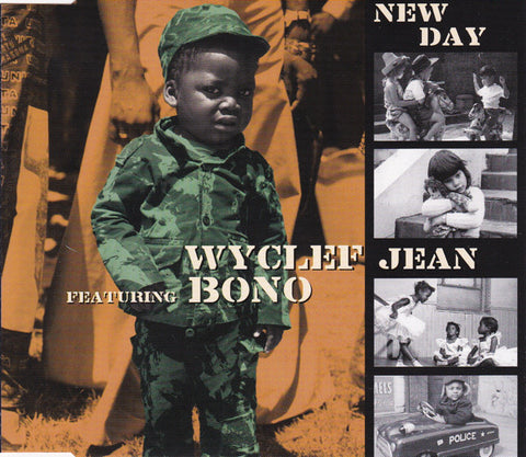 Wyclef Jean Featuring Bono - New Day (CD, Single) - USED