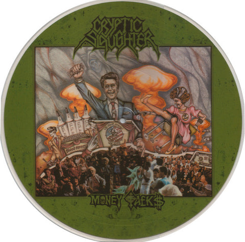 Cryptic Slaughter - Money Talks (LP, Album, Pic, RE, RM) - USED