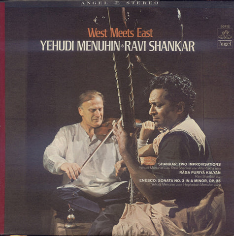 Yehudi Menuhin & Ravi Shankar - West Meets East (LP) - USED