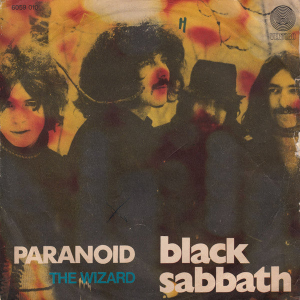 Black Sabbath - Paranoid / The Wizard (7", Single) - USED