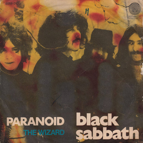 Black Sabbath - Paranoid / The Wizard (7", Single) - USED