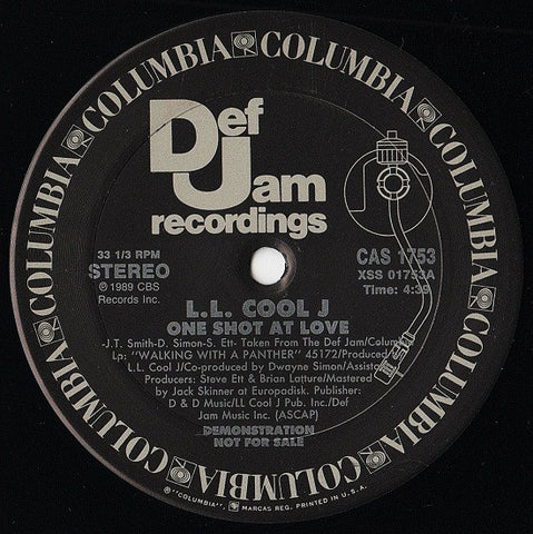LL Cool J - One Shot At Love (12", Promo) - USED