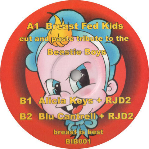 Breast Fed Kids - Cut And Past Tribute To The Beastie Boys / Alicia Keys + RJD2 / Blu Cantrell + RJD2 (12", P/Mixed, Unofficial) - USED