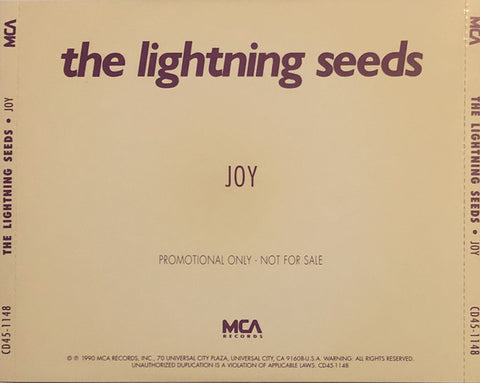 The Lightning Seeds* - Joy (CD, Single, Promo) - USED