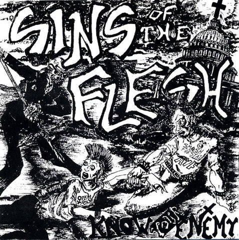 Sins Of The Flesh (2) - Know Your Enemy (7", EP, Num) - USED