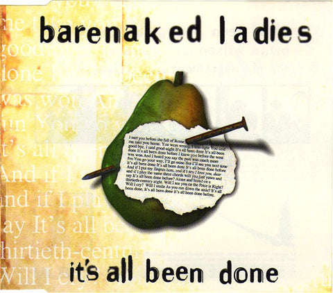 Barenaked Ladies - It's All Been Done (CD, Single) - USED