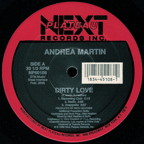 Andrea Martin - Dirty Love (12") - NEW