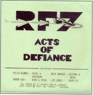 RF7 - Acts Of Defiance (7", RE) - USED