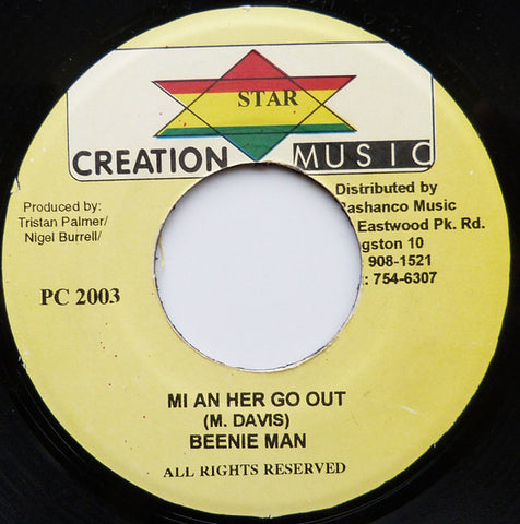Beenie Man - Mi An Her Go Out (7") - USED