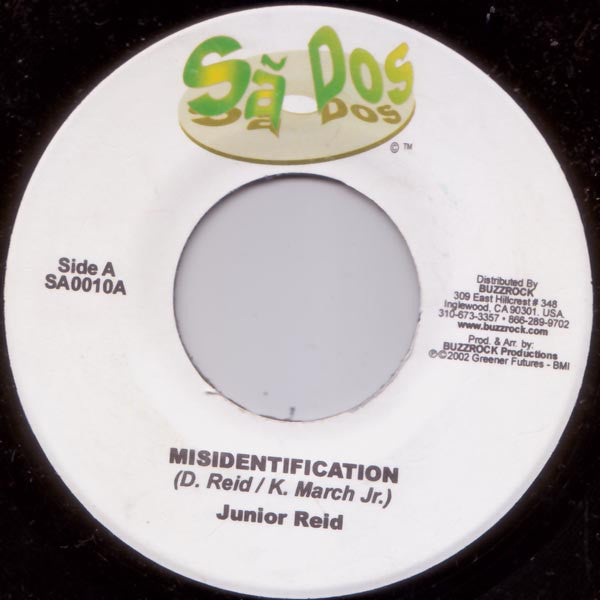 Junior Reid / Wadda Blood - Misidentification (7") - USED