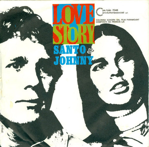 Santo & Johnny - Love Story  (7") - USED