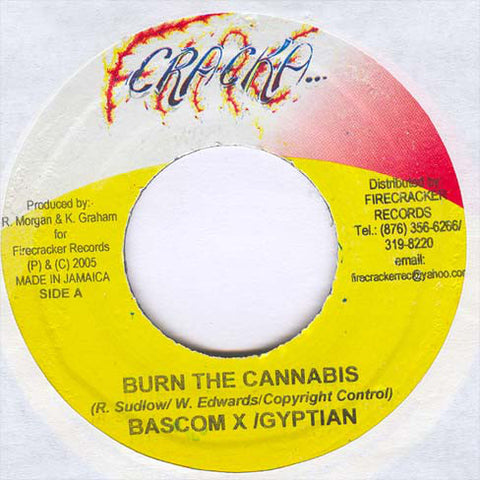 Bascom X & Gyptian - Burn The Cannabis (7") - USED