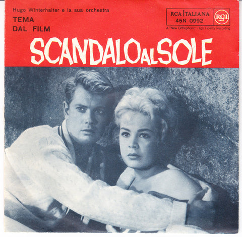 Hugo Winterhalter E La Sua Orchestra* - Tema Dal Film Scandalo Al Sole (7") - USED
