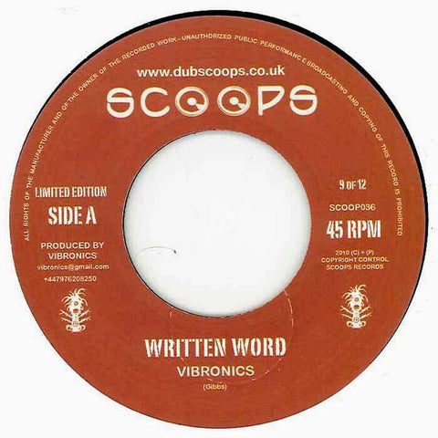 Vibronics - Written Word (7", Ltd) - USED