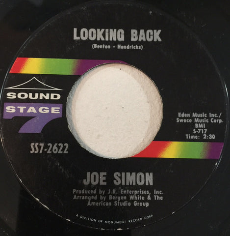 Joe Simon - Looking Back (7") - USED