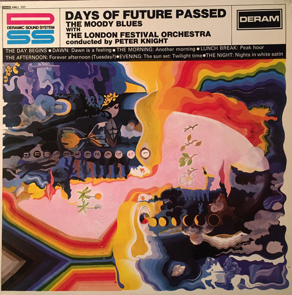 The Moody Blues With The London Festival Orchestra Conducted By Peter Knight (5) - Days Of Future Passed (LP, Album, RP) - USED