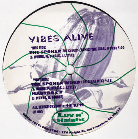Vibes Alive - The Spoken Word (12") - USED