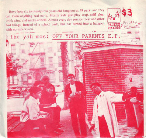 The Yah Mos - Off Your Parents E.P. (7", EP, Gre) - USED