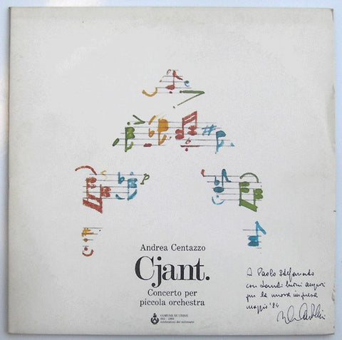 Andrea Centazzo - Cjant - Concerto Per Piccola Orchestra (2xLP, Album) - USED
