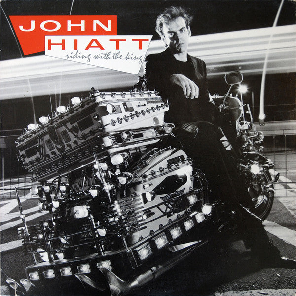 John Hiatt - Riding With The King (LP, Album) - USED