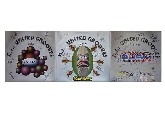 Various - DJ's United Grooves Vol. 2 (Tomahawk Disc) (Sushi Disc) (Kyro Disc) (3x12") - USED