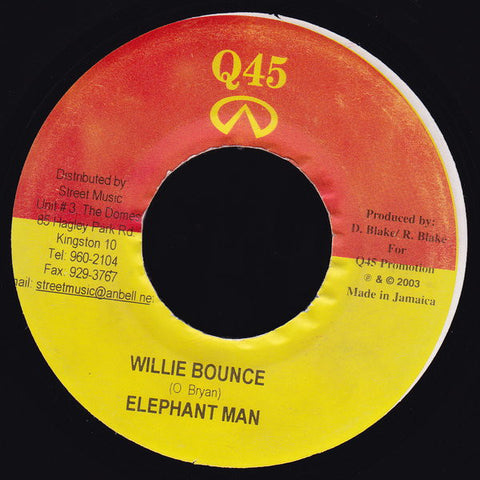 Elephant Man - Willie Bounce (7") - USED