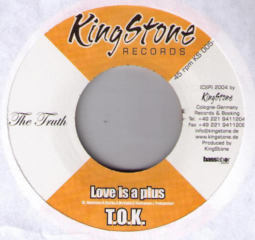 T.O.K. - Love Is A Plus (7") - USED
