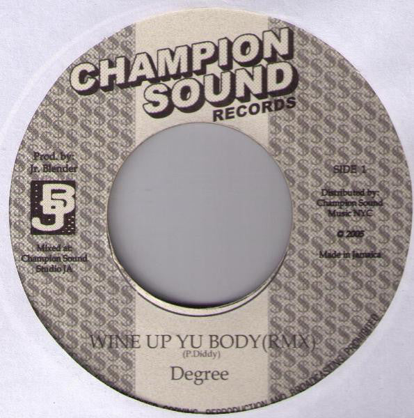 Degree* / Akon - Wine Up Yu Body / Locked Up Remixes (7", Unofficial) - USED