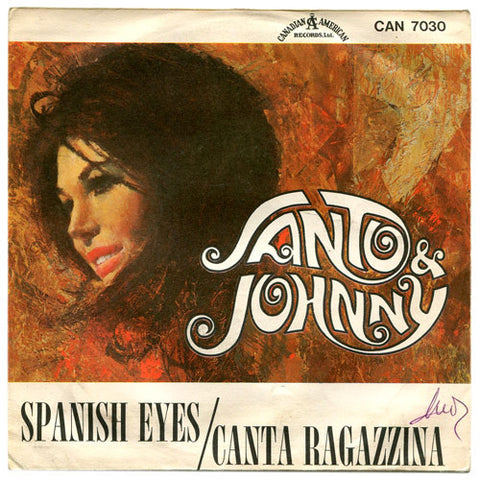 Santo & Johnny - Spanish Eyes / Canta Ragazzina (7", Single) - USED
