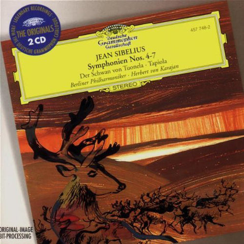 Jean Sibelius, Berliner Philharmoniker, Herbert Von Karajan - Symphonien Nos. 4-7 / Der Schwan von Tuonela · Tapiola (2xCD, Comp) - NEW