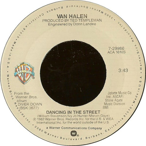 Van Halen - Dancing In The Street (7", Single) - USED