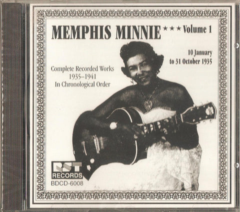 Memphis Minnie - Complete Recorded Works In Chronological Order - Volume 1 - 10 January To 31 October 1935 (CD, Comp, RE, RM) - USED