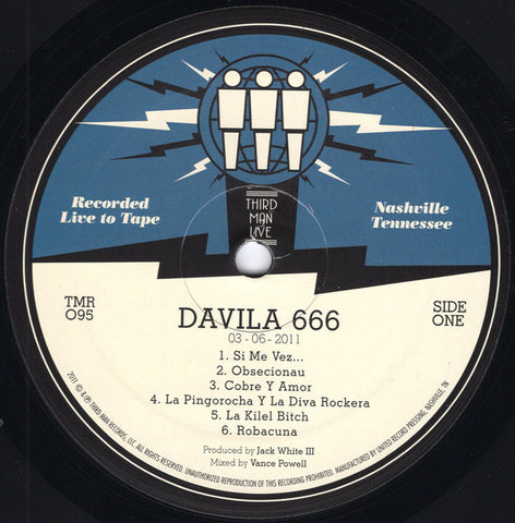 Davila 666 - Live At Third Man (LP) - USED