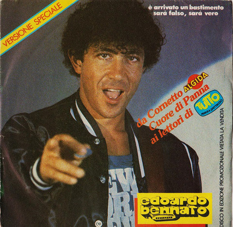 Edoardo Bennato - È Arrivato Un Bastimento / Sarà Falso, Sarà Vero (7", Promo) - USED