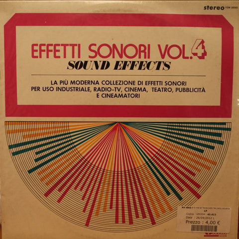 No Artist - Effetti Sonori Vol. 4 - Sound Effects (LP) - USED