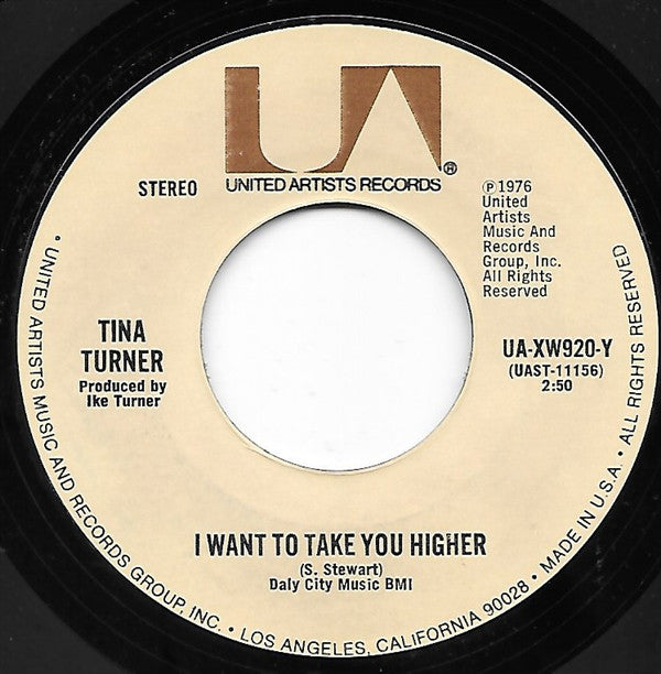 Tina Turner - I Want To Take You Higher (7") - USED