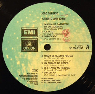 João Gilberto & Antonio Carlos Jobim - Gilberto & Jobim (LP, Album, RE) - USED