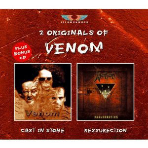 Venom (8) - 2 Originals Of Venom (Cast In Stone / Ressurection) (2xCD, Album, HDC + CD, Album + Comp) - USED