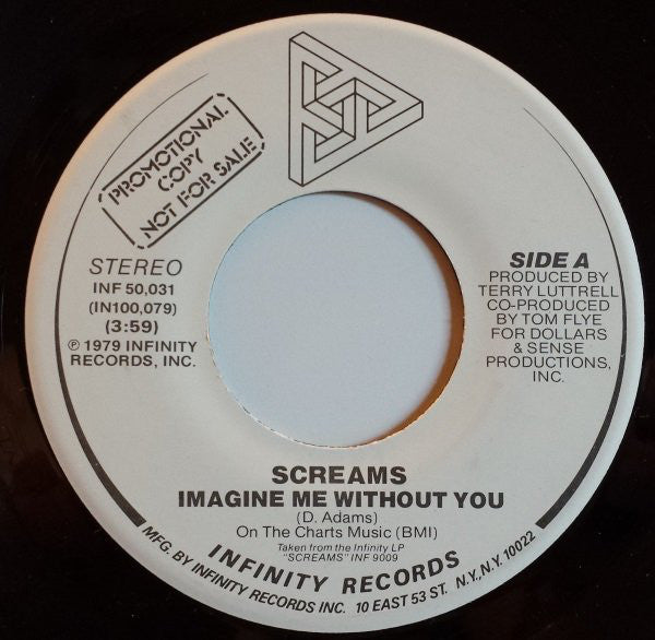 Screams - Imagine Me Without You (7") - USED