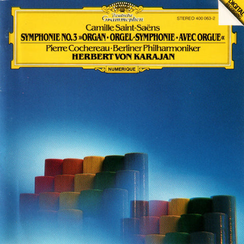 Saint-Saëns* - Karajan*, Berliner Philharmoniker, Pierre Cochereau - Symphonie No. 3 - "Organ" (CD, Album) - USED